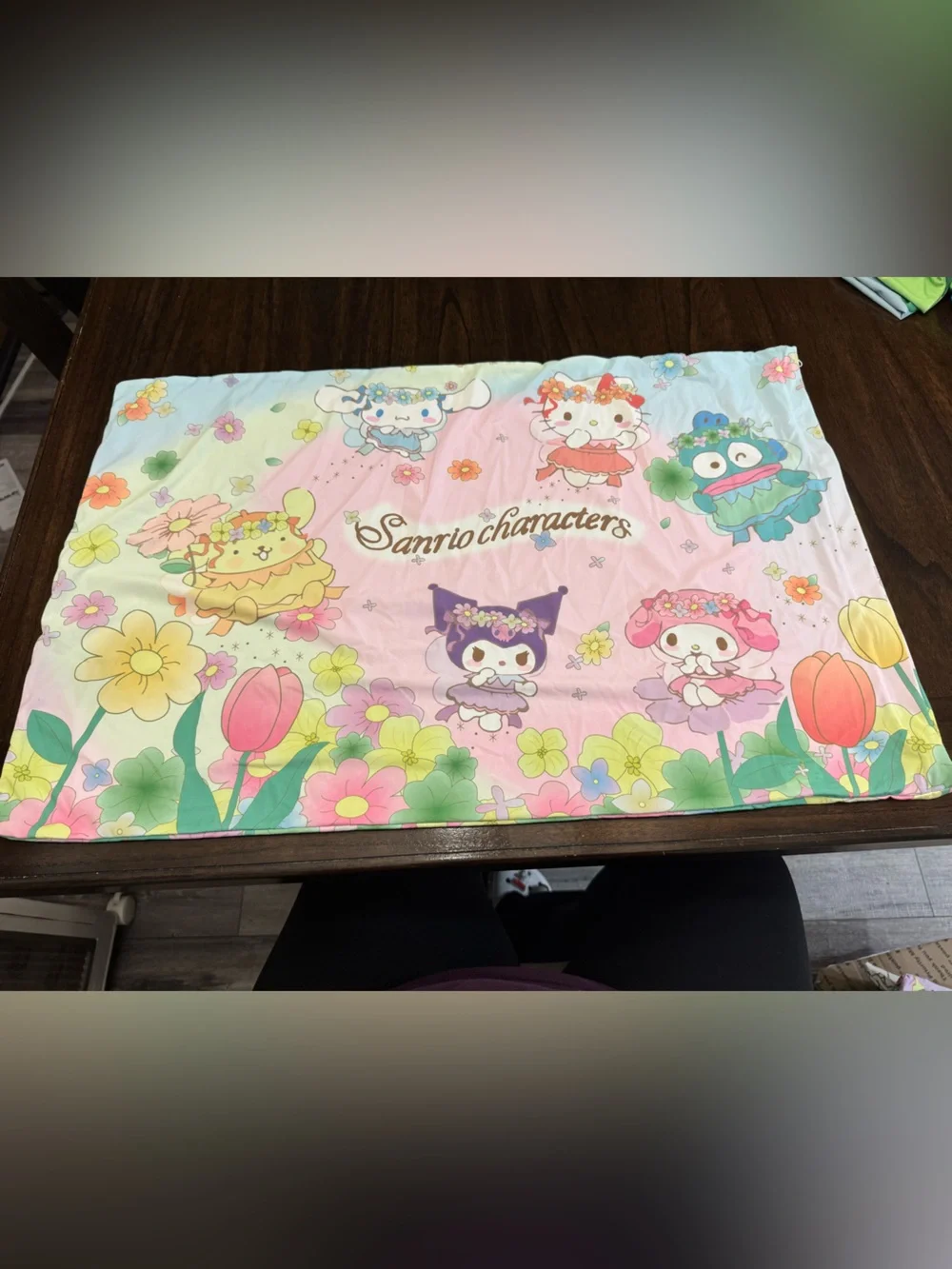 Sanrio hello kitty and friends fairy Floral cooling Pillowcase with zipper